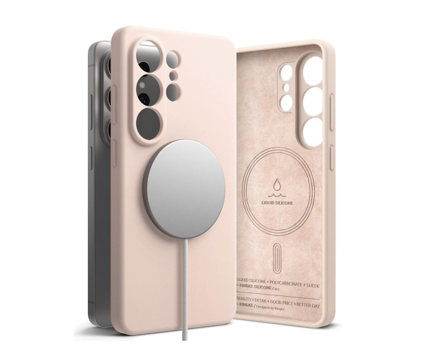 Ringke Silicone Magnetic Magsafe Galaxy S26 Ultra Pink Sand - 1500214 - zdjęcie